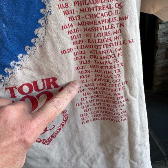 Blue and Tan Graphic Tee - Picture 7 of 14